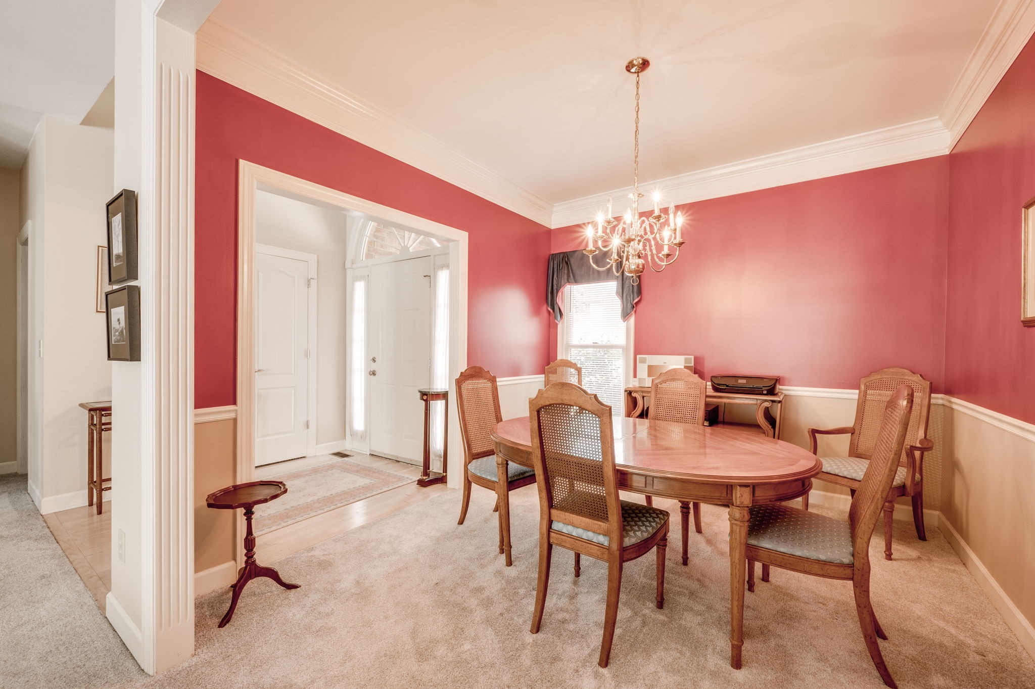 1705 Fieldcrest Circle Franklin, TN 37064 - Photo 7 of 45 a view of a dining room with furniture and chandelier