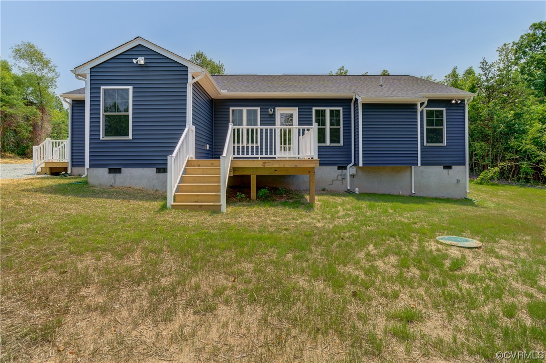 400 New S Ridge Road Bumpass, VA 23024 - Photo 32 of 41 a front view of a house with a yard