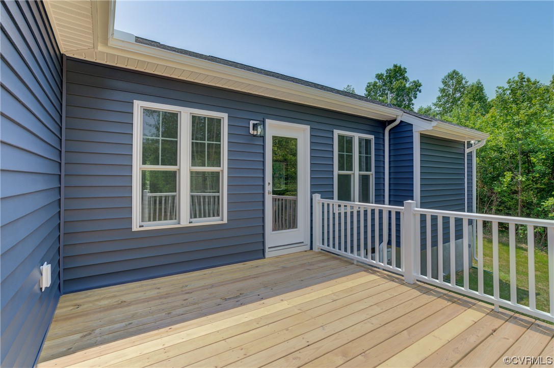 400 New S Ridge Road Bumpass, VA 23024 - Photo 35 of 41 a view of a house with deck