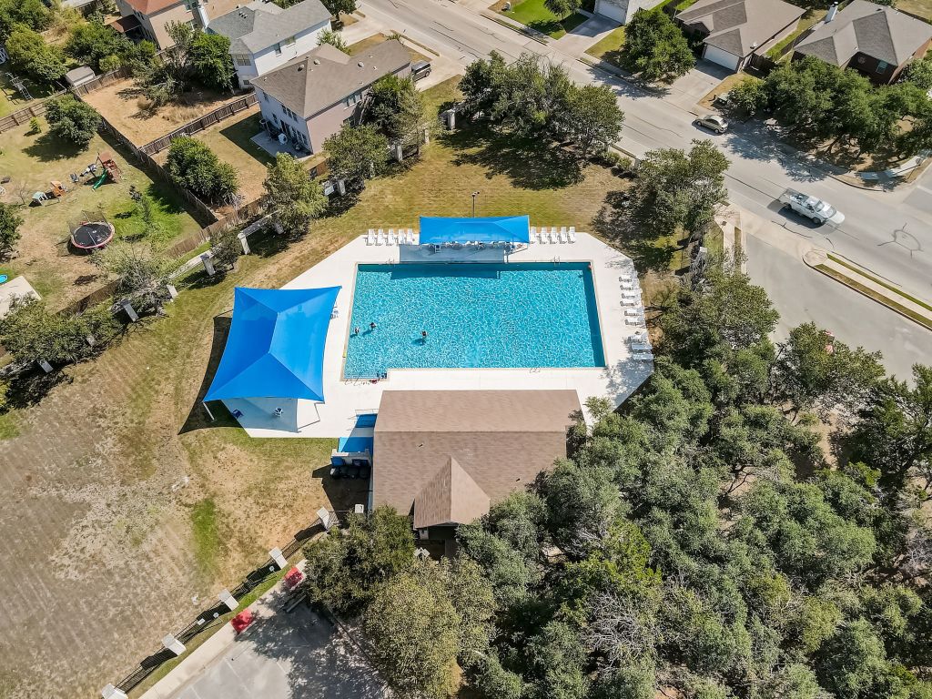 314 Bello Drive Leander, TX 78641 - Photo 33 of 35 an aerial view of a house