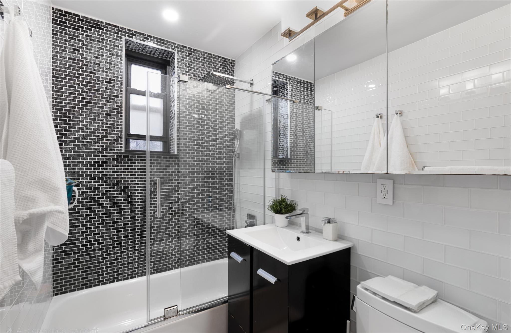 19-50 80th Street, Unit 1 Queens, NY 11370 - Photo 17 of 20 a bathroom with a sink toilet and shower