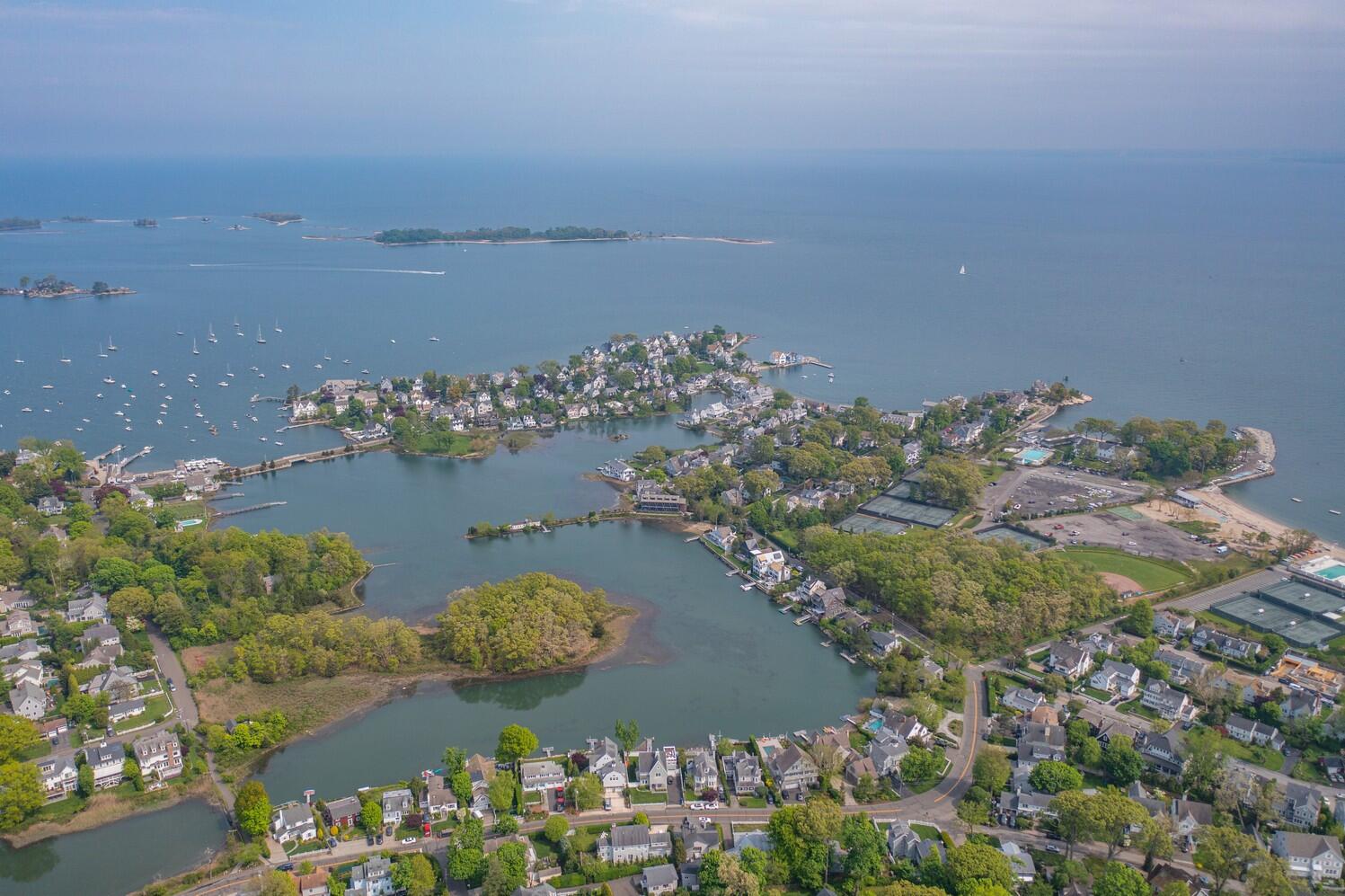 85 Roton Avenue Rowayton, CT 06853 - Photo 3 of 31 an aerial view of ocean
