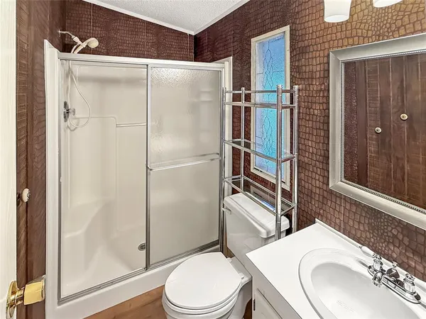 a view of a glass door of the house