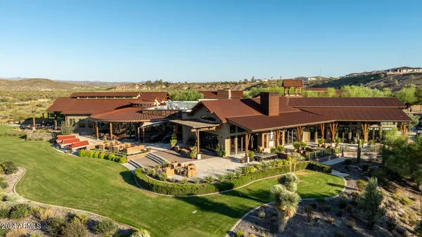 a view of a lake with a mountain in the background