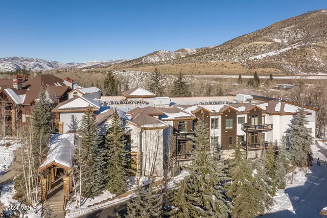 a view of a city with mountains