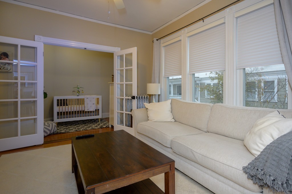36 Stanton Road, Unit 1 Brookline, MA 02445 - Photo 9 of 17 a living room with furniture and a potted plant