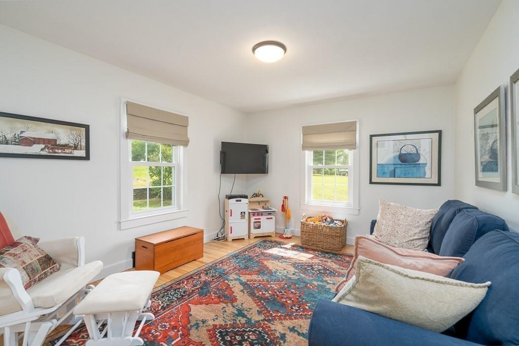 4 Fomer Road Southampton, MA 01073 - Photo 20 of 42 a living room with furniture a window and a flat screen tv