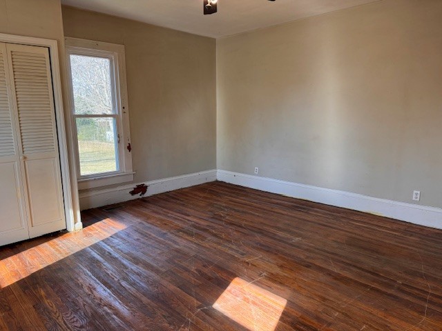 139 Columbia Avenue Centerville, TN 37033 - Photo 28 of 44 a view of empty room with wooden floor and fan