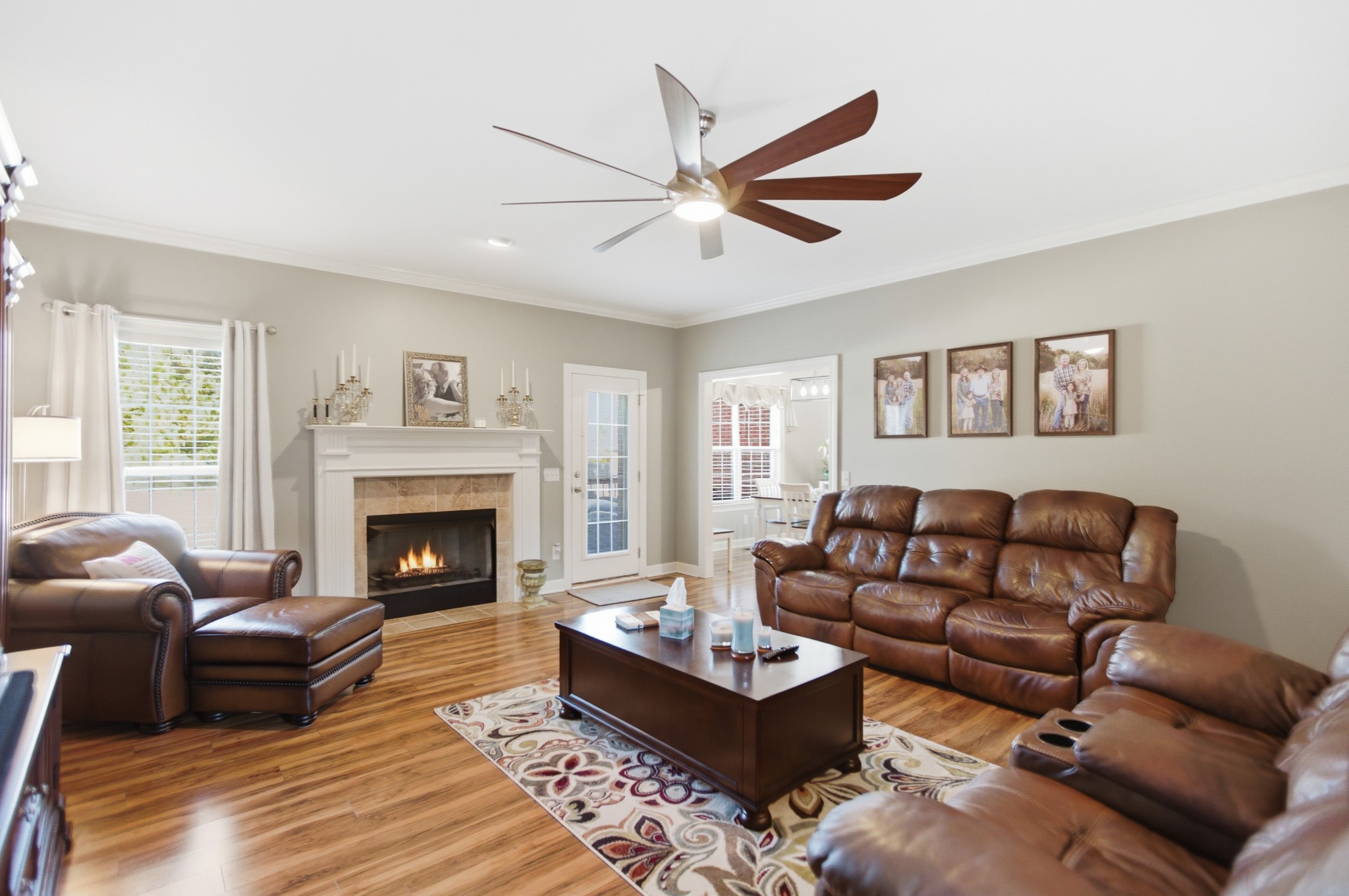 431 Ovoca Lake Road Tullahoma, TN 37388 - Photo 8 of 58 a living room with furniture or couch and a fireplace