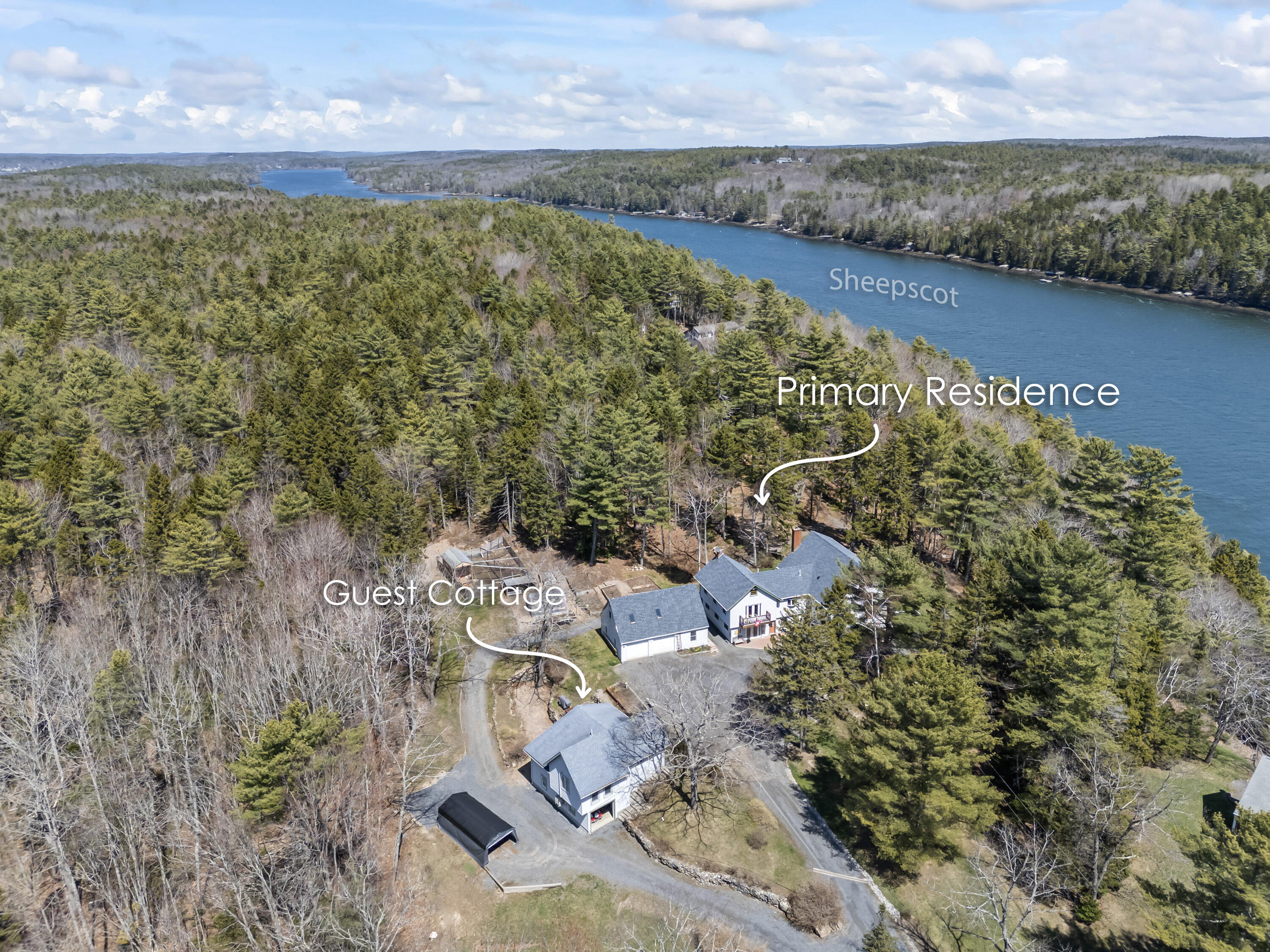 33-30 Taylor Road Westport Island, ME 04578 - Photo 10 of 79 Northeast from 30 and 33 Taylor Rd_271