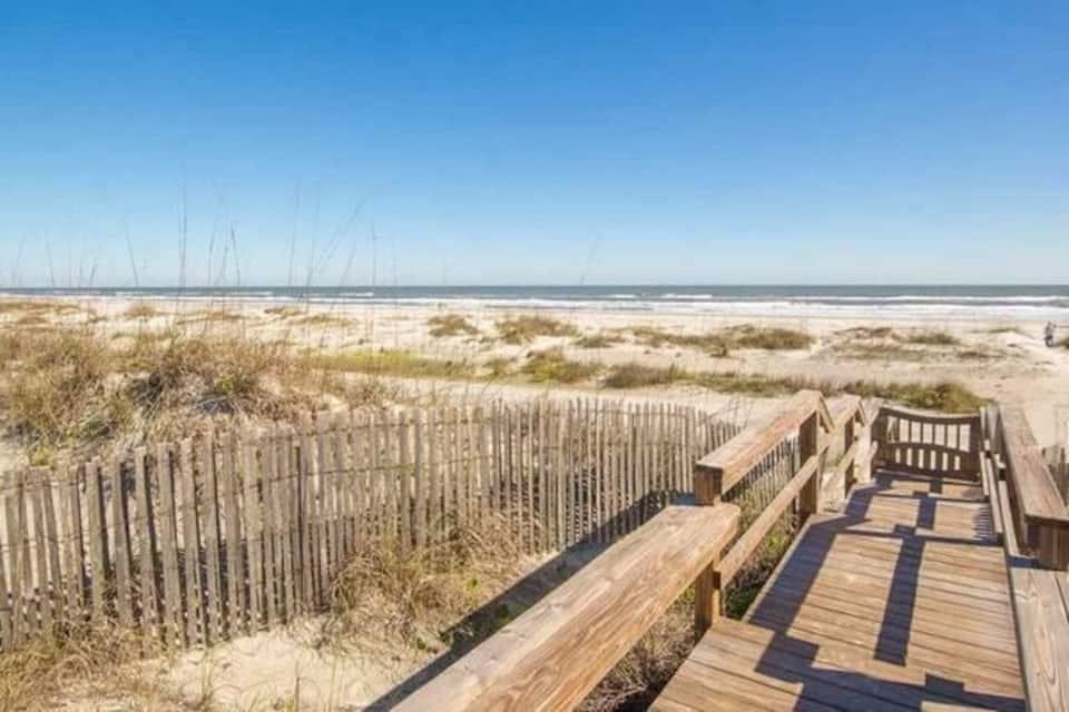 202 E Street, Unit A St. Augustine, FL 32080 - Photo 2 of 22 a view of balcony with wooden floor