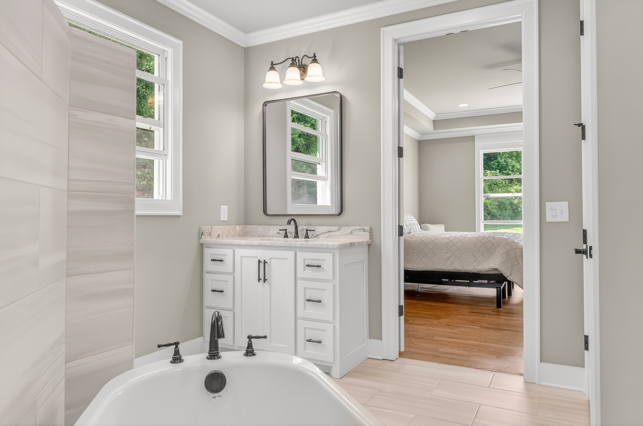 1176 Iron Bridge Road Columbia, TN 38401 - Photo 29 of 53 a bathroom with a sink and a mirror