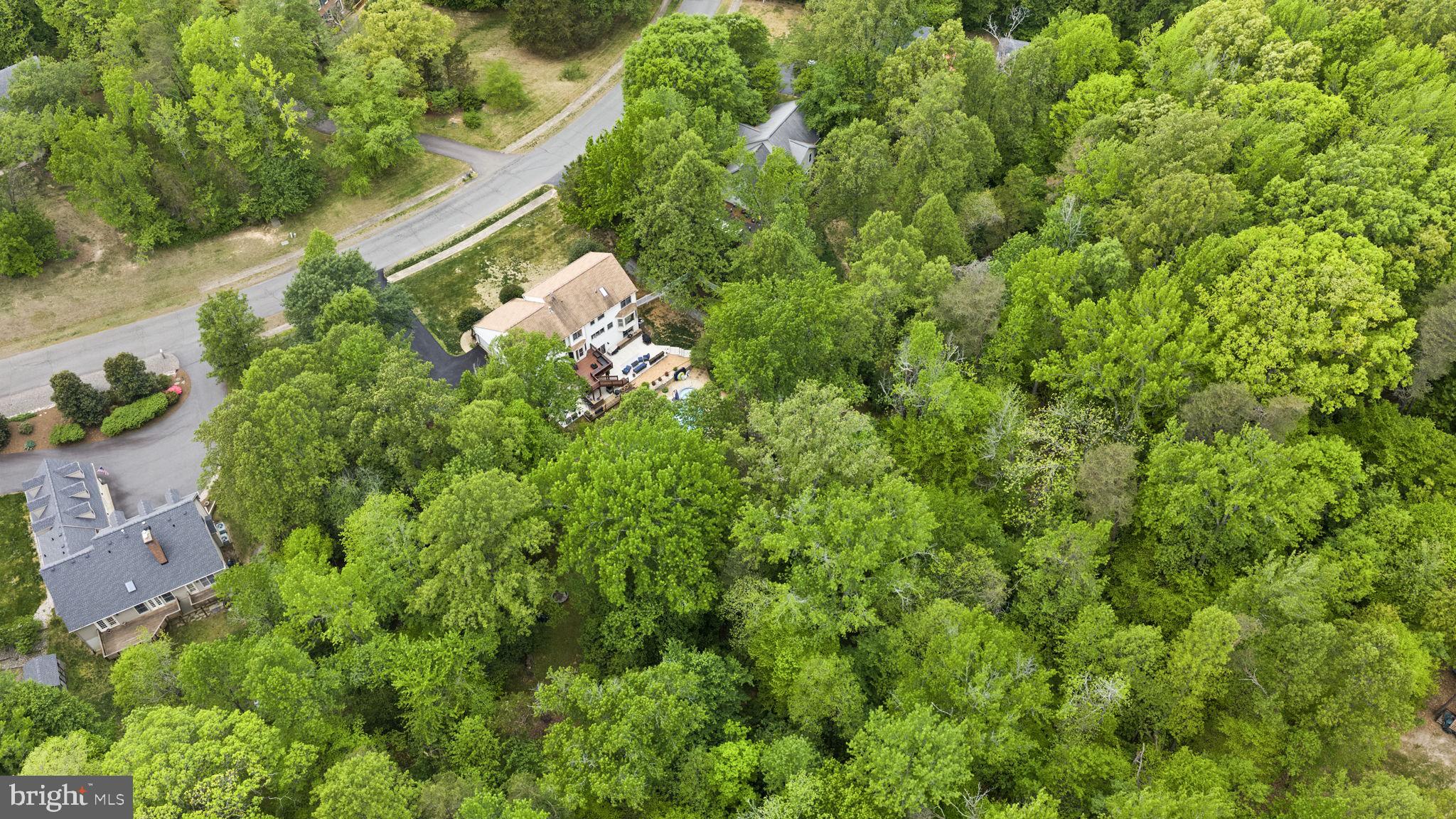 100 Boscobel Road Fredericksburg, VA 22405 - Photo 65 of 67 an aerial view of a house with a yard and garden