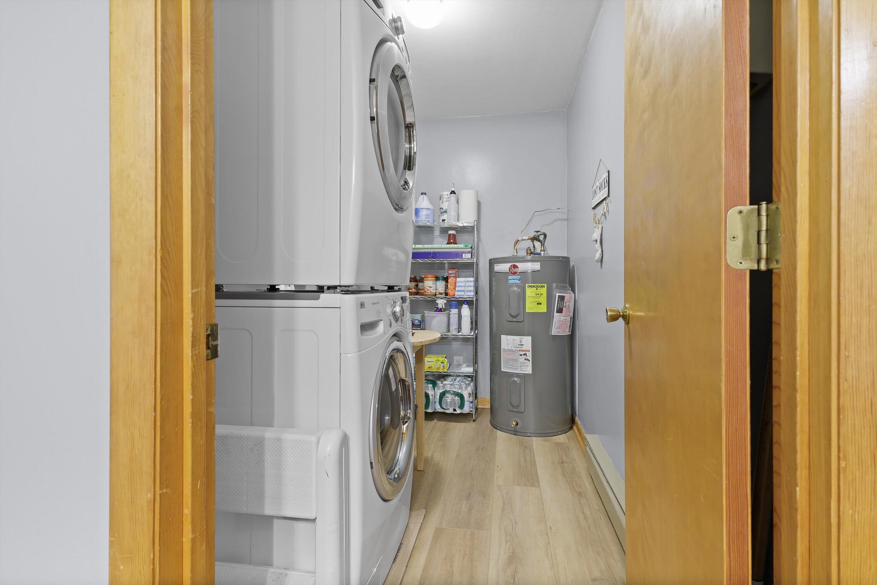 2560 Fishers View Road Shawsville, VA 24162 - Photo 10 of 30 a view of a hallway with wooden shelves