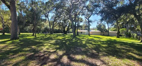 a view of park with trees