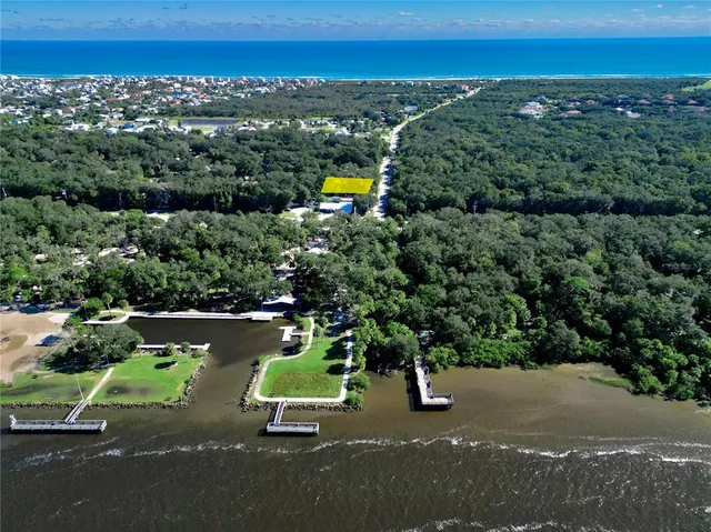 a view of a ocean with a city