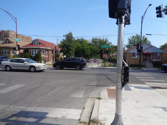 a car parked in front of a building