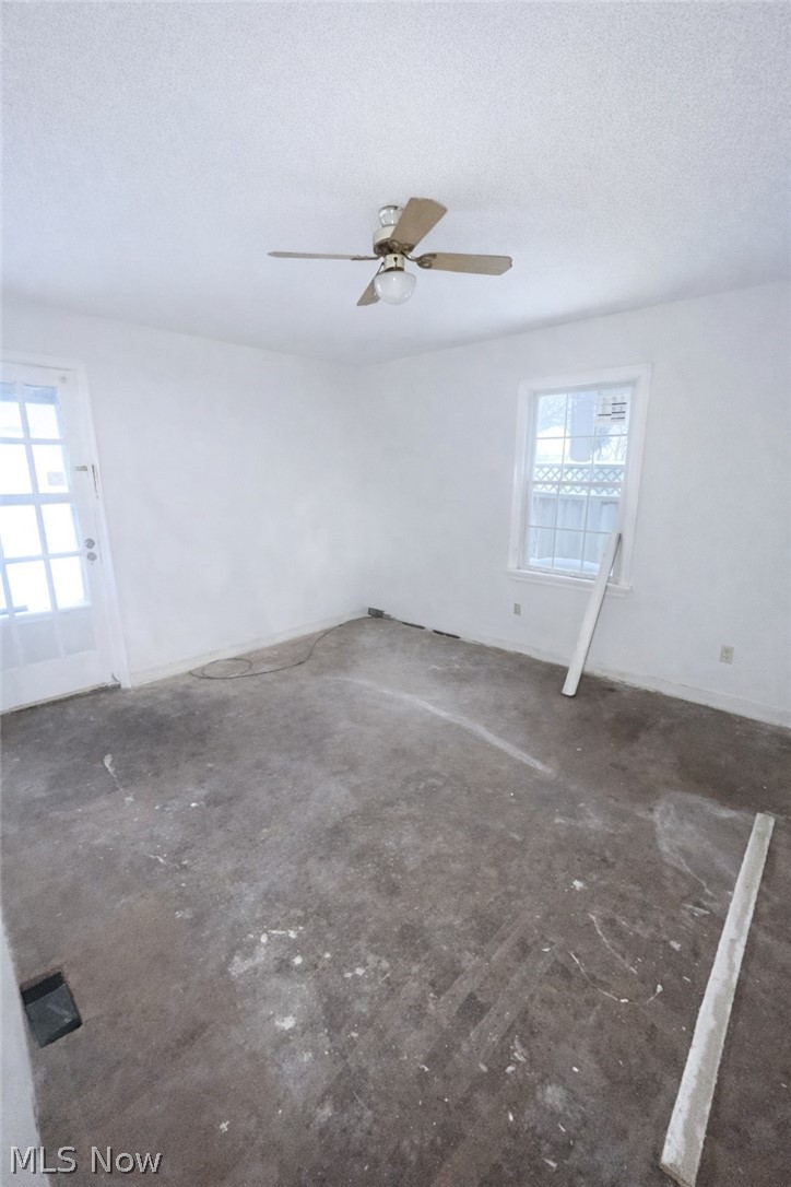 3575 Gridley Road Shaker Heights, OH 44122 - Photo 16 of 47 Bedroom with ceiling fan and a textured ceiling