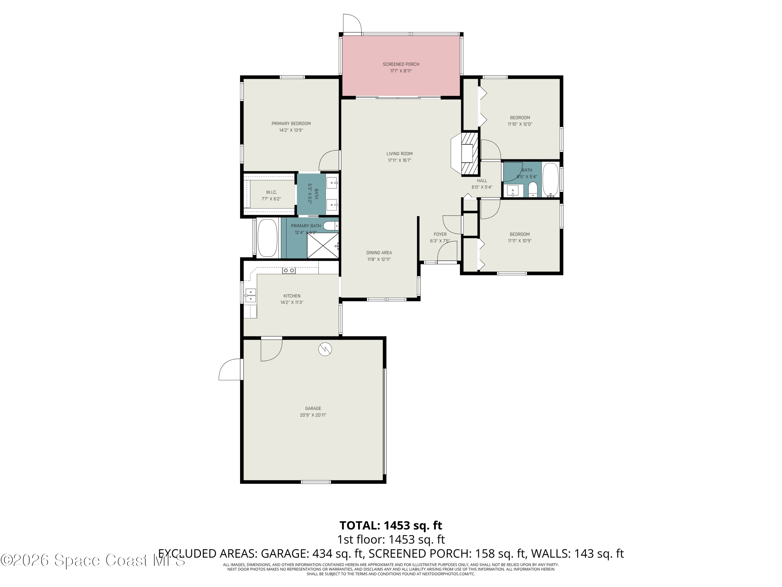 110 Cardinal Drive Sebastian, FL 32958 - Photo 23 of 23 a picture of a floor plan
