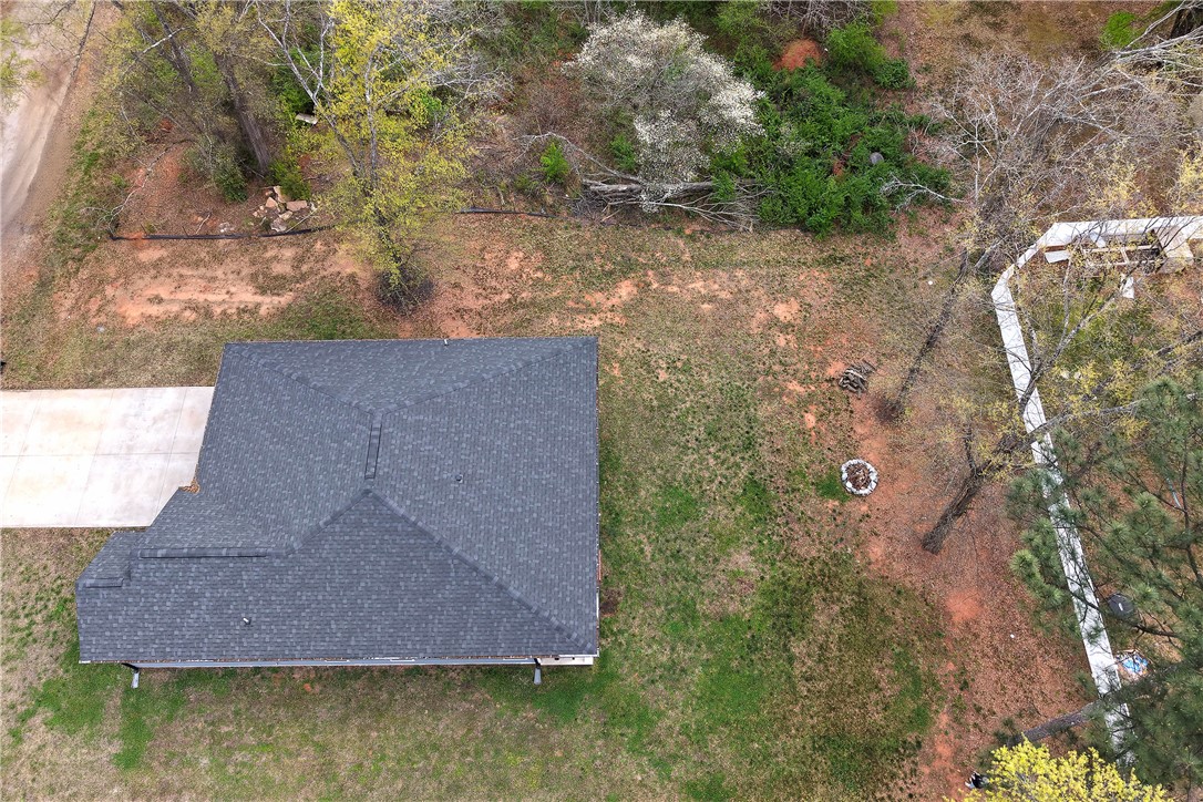 3131 Lullwater Drive Anderson, SC 29624 - Photo 27 of 31 An aerial perspective reveals the property's expansive yard and inviting outdoor features.