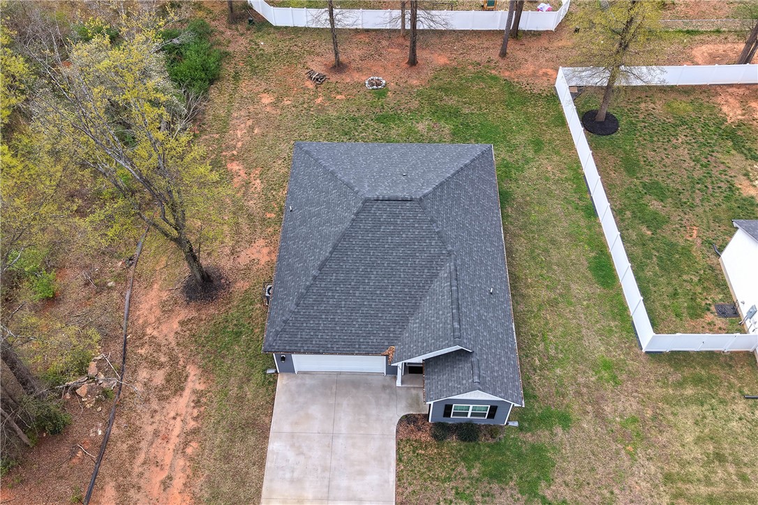 3131 Lullwater Drive Anderson, SC 29624 - Photo 28 of 31 This elevated view showcases a residence with a private yard and ample outdoor space.