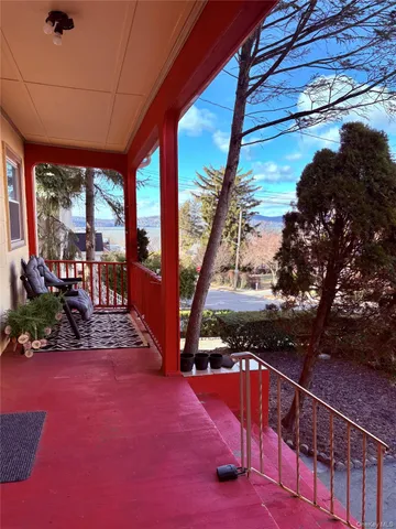 a outdoor space with seating