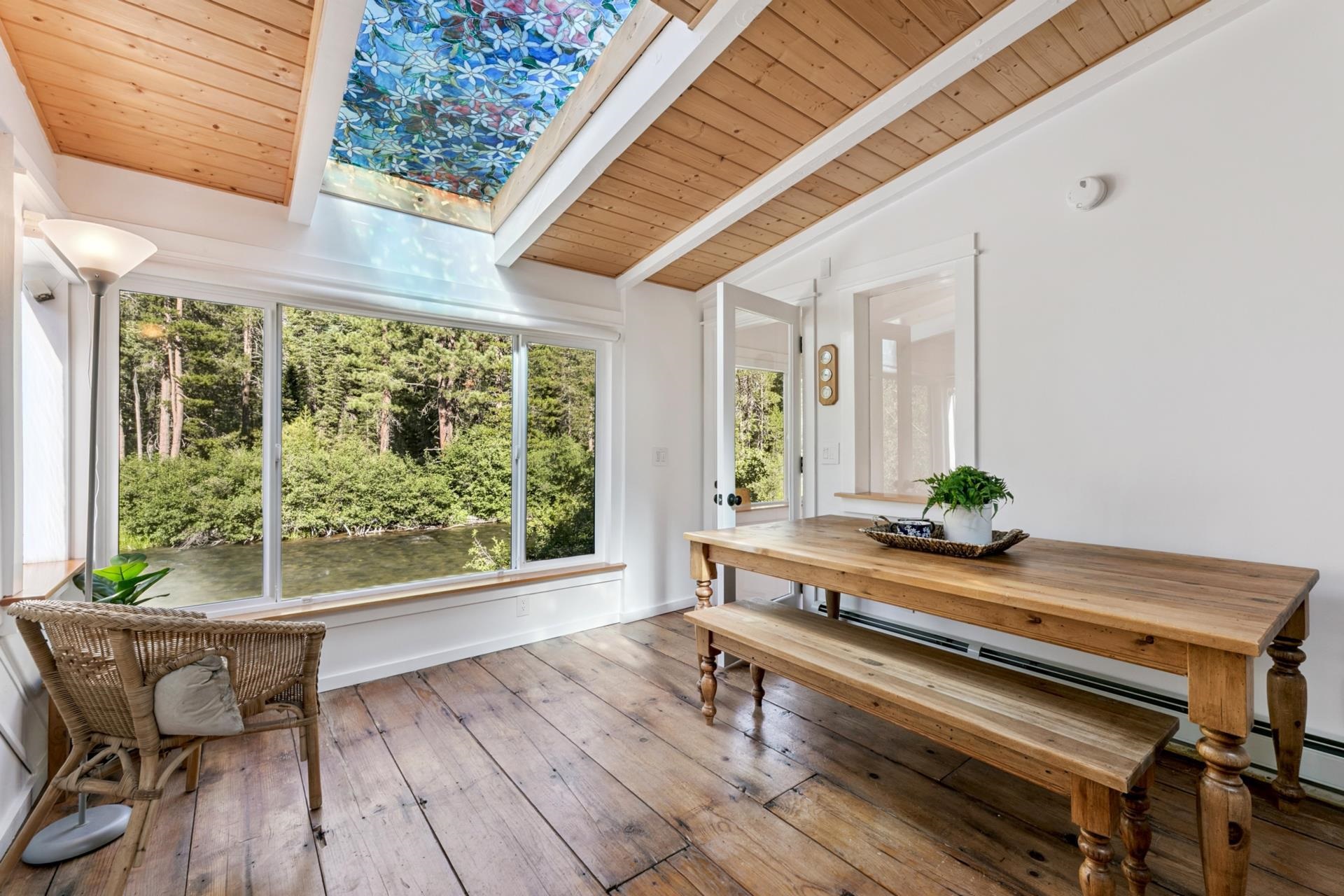 7594-7598 River Road Truckee, CA 96161 - Photo 16 of 27 a room with wooden floor table and chairs