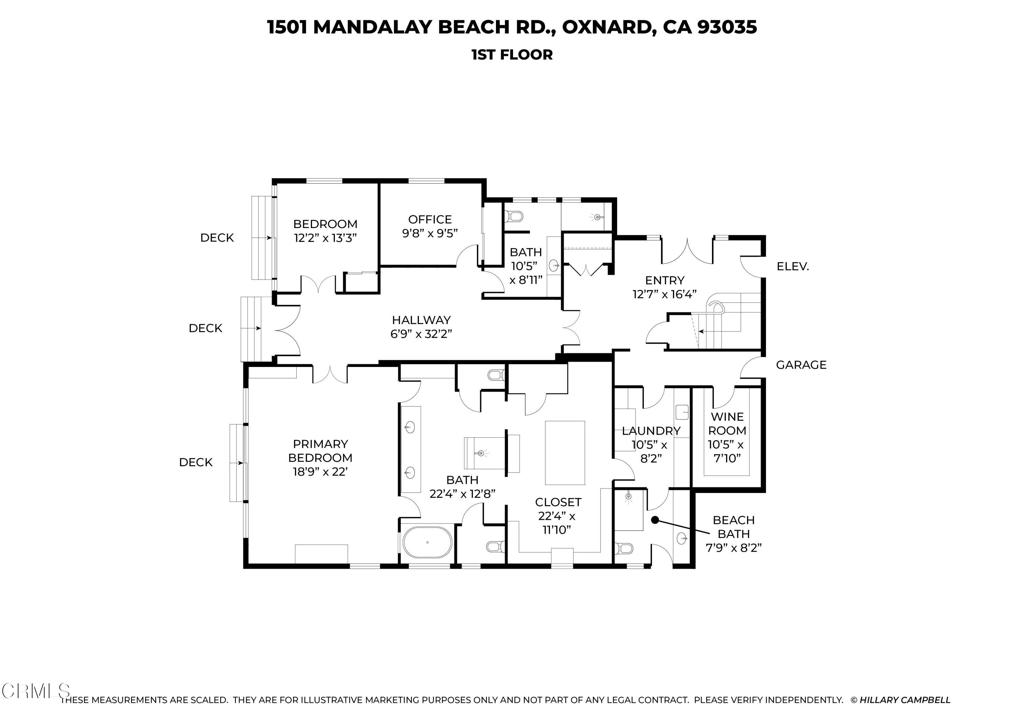 1501 Mandalay Beach Road Oxnard, CA 93035 - Photo 72 of 74 Floor Plan 1st Floor