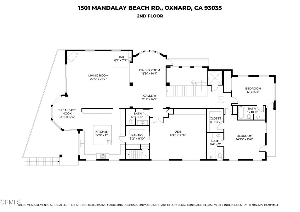 1501 Mandalay Beach Road Oxnard, CA 93035 - Photo 73 of 74 Floor Plan 2nd Floor