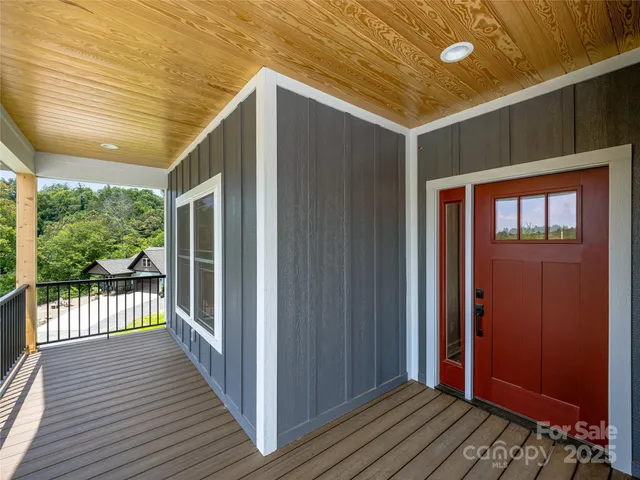 a view of a house with wooden floor