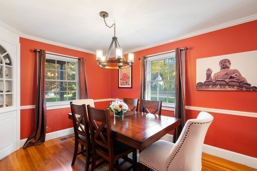 34 Earle Road Wellesley, MA 02481 - Photo 15 of 28 a view of a dining room with furniture window and outside view