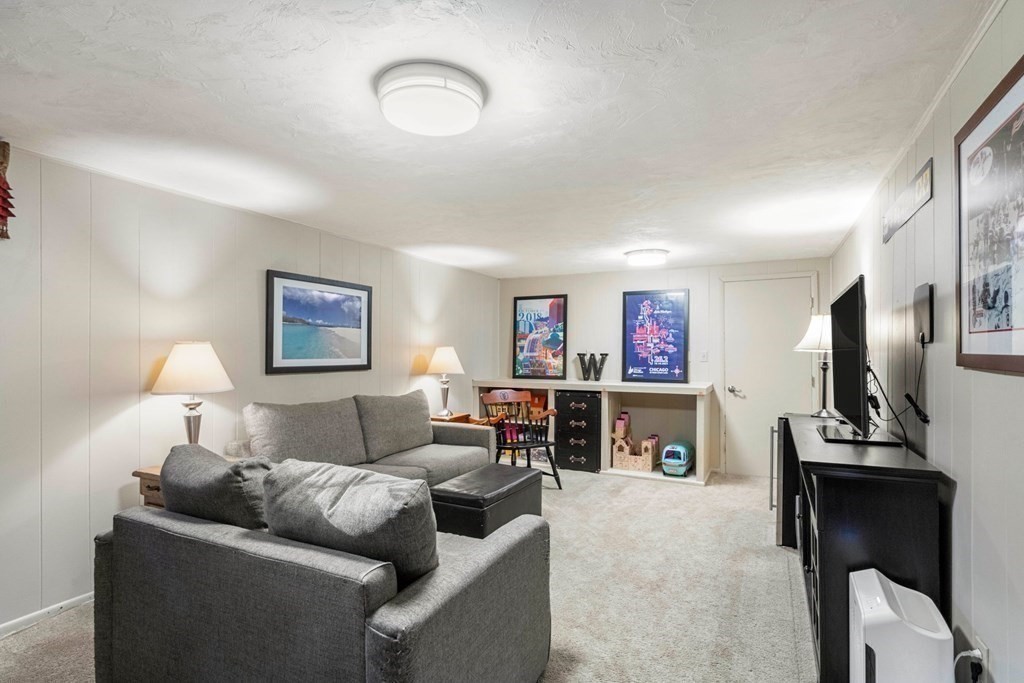 34 Earle Road Wellesley, MA 02481 - Photo 23 of 28 a living room with furniture and a flat screen tv