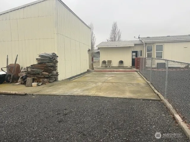 a view of a house with a outdoor space
