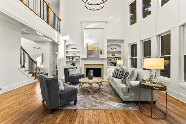 an empty room with closet