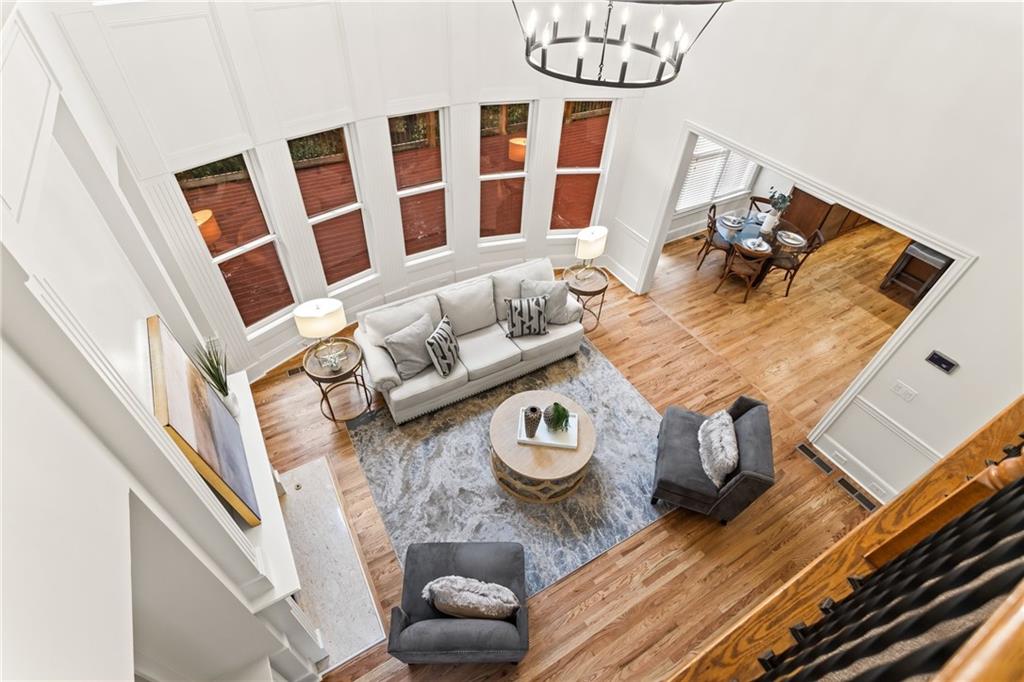 3184 Isleworth Trace Duluth, GA 30097 - Photo 27 of 75 a view of a living room and wooden floor