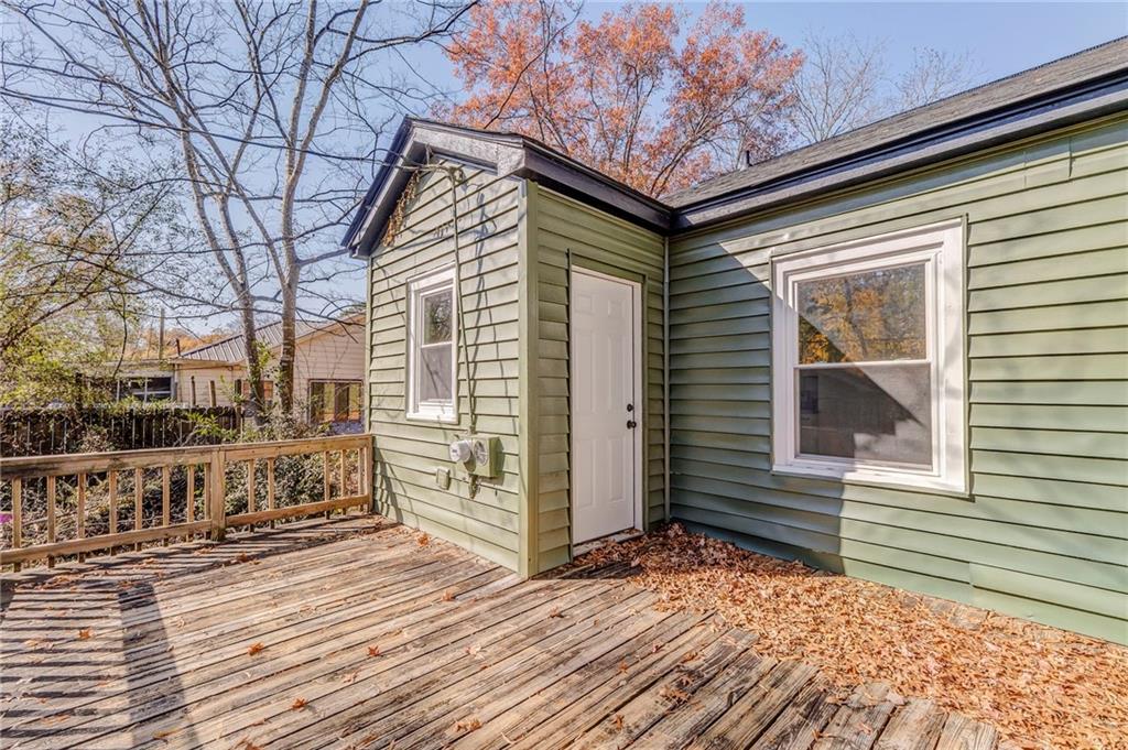 535 1st Street Northeast Rome, GA 30161 - Photo 25 of 34 a view of a house with a wooden deck