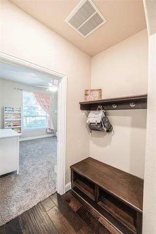 a room with storage and utility