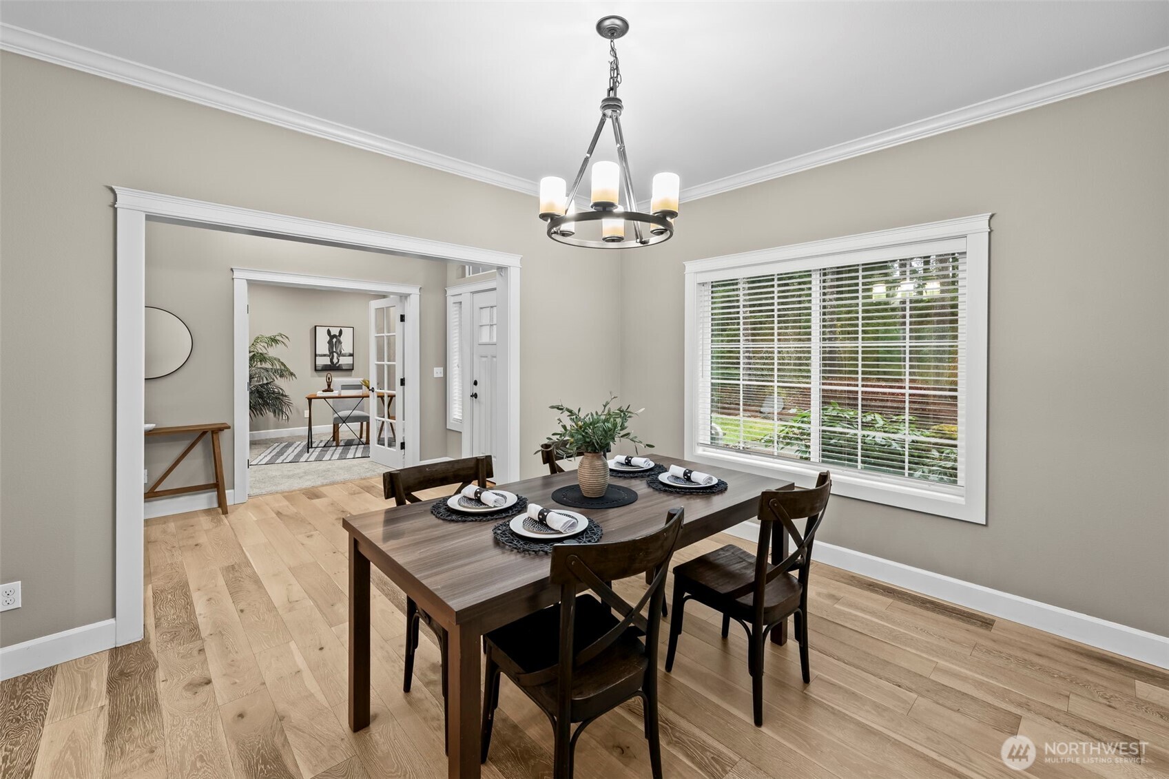 14892 Peacock Hill Road Southeast Olalla, WA 98359 - Photo 11 of 40 a view of a dining room with furniture window and wooden floor