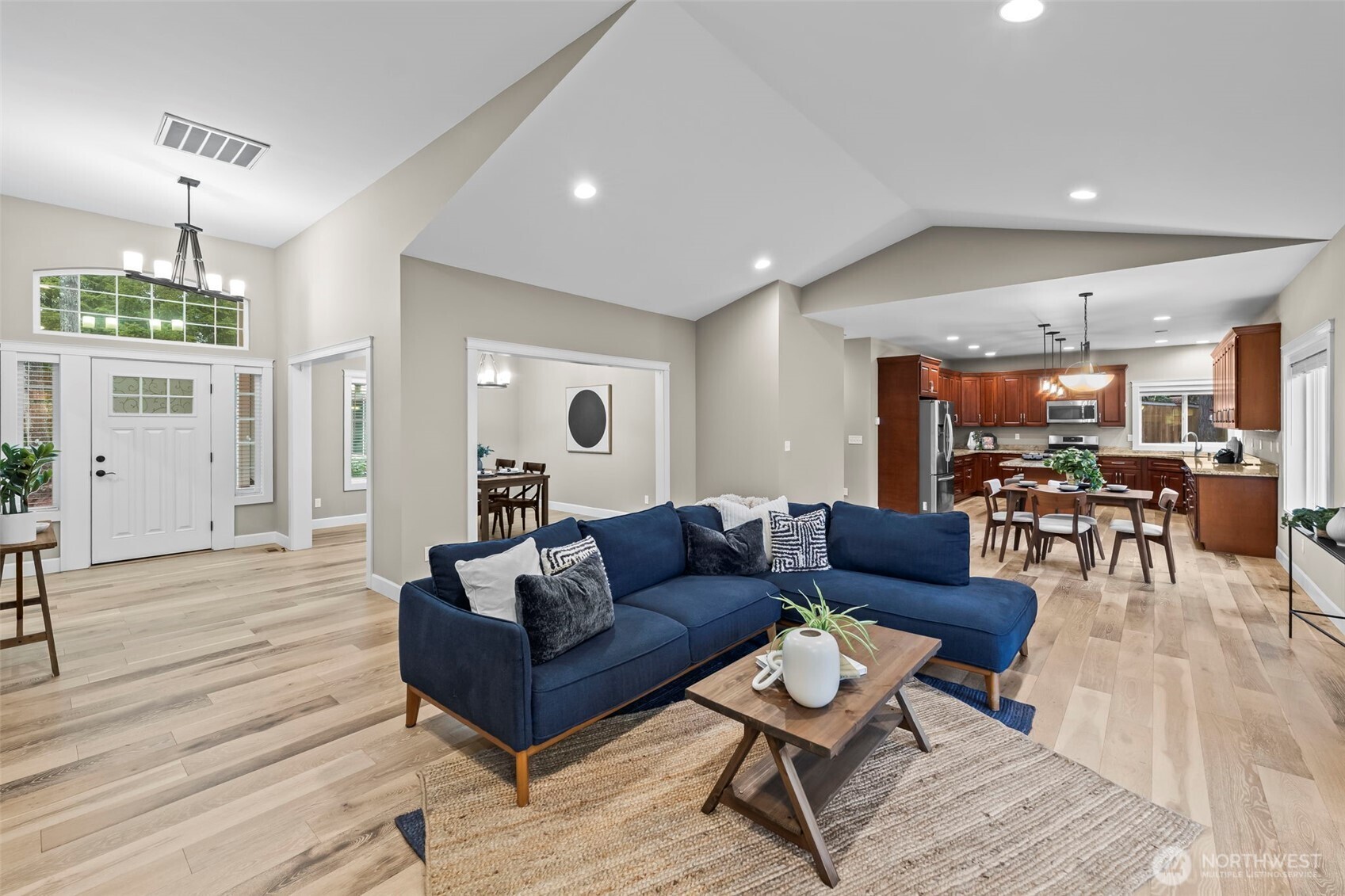 14892 Peacock Hill Road Southeast Olalla, WA 98359 - Photo 7 of 40 a living room with furniture and wooden floor