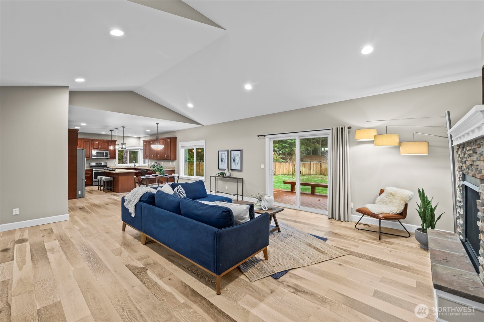 14892 Peacock Hill Road Southeast Olalla, WA 98359 - Photo 9 of 40 a living room with furniture and a large window