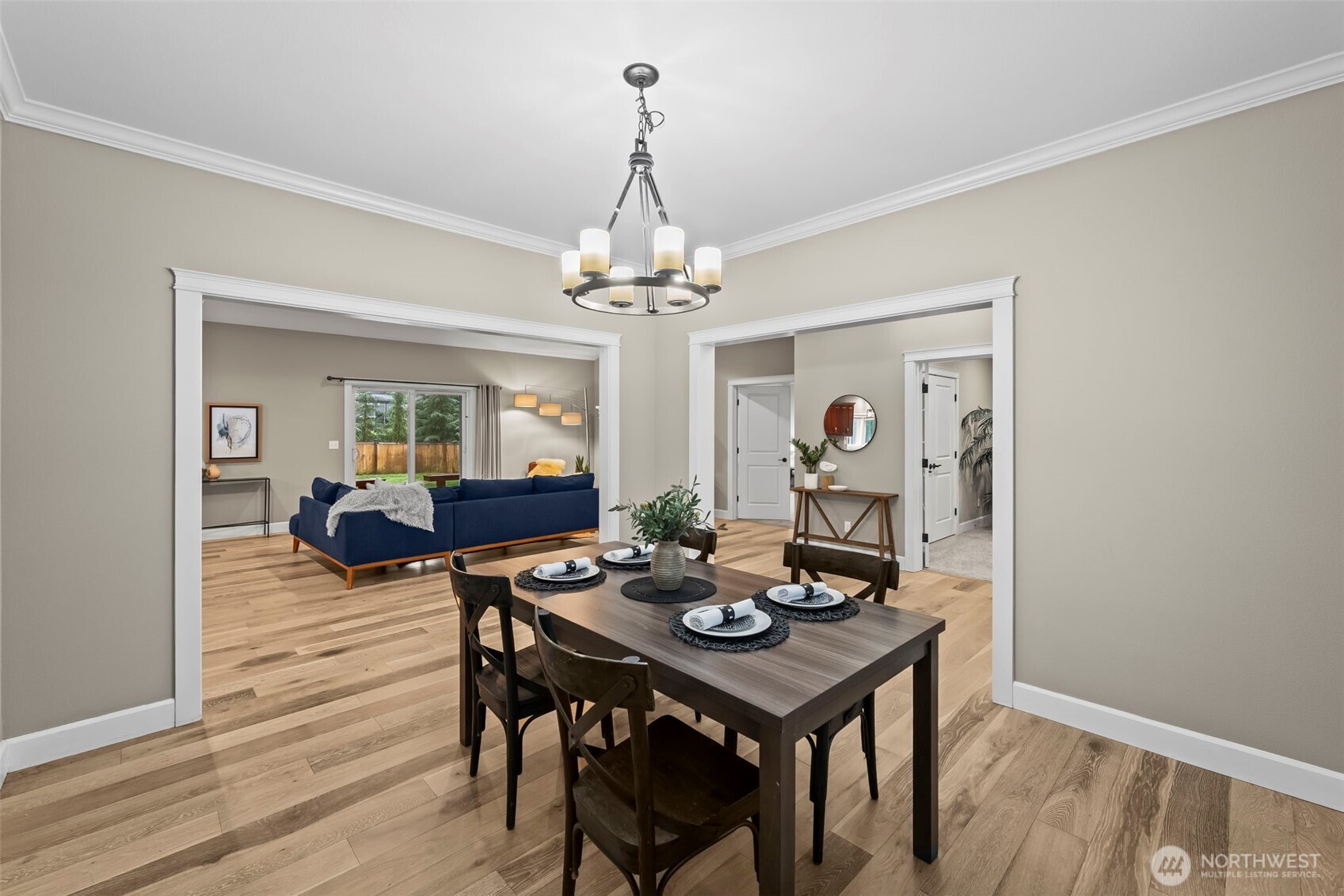 14892 Peacock Hill Road Southeast Olalla, WA 98359 - Photo 10 of 40 a view of a dining room with furniture and wooden floor
