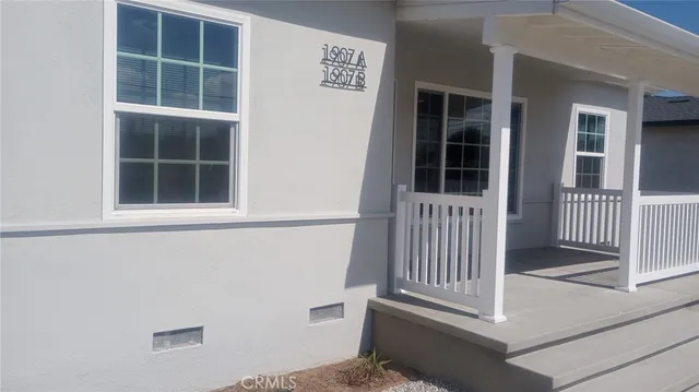 front view of a house with a window