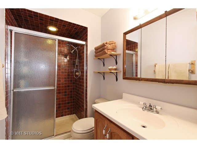 492 Rustic Drive, Unit 492 Wheeling, IL 60090 - Photo 10 of 20 a bathroom with a sink and a mirror