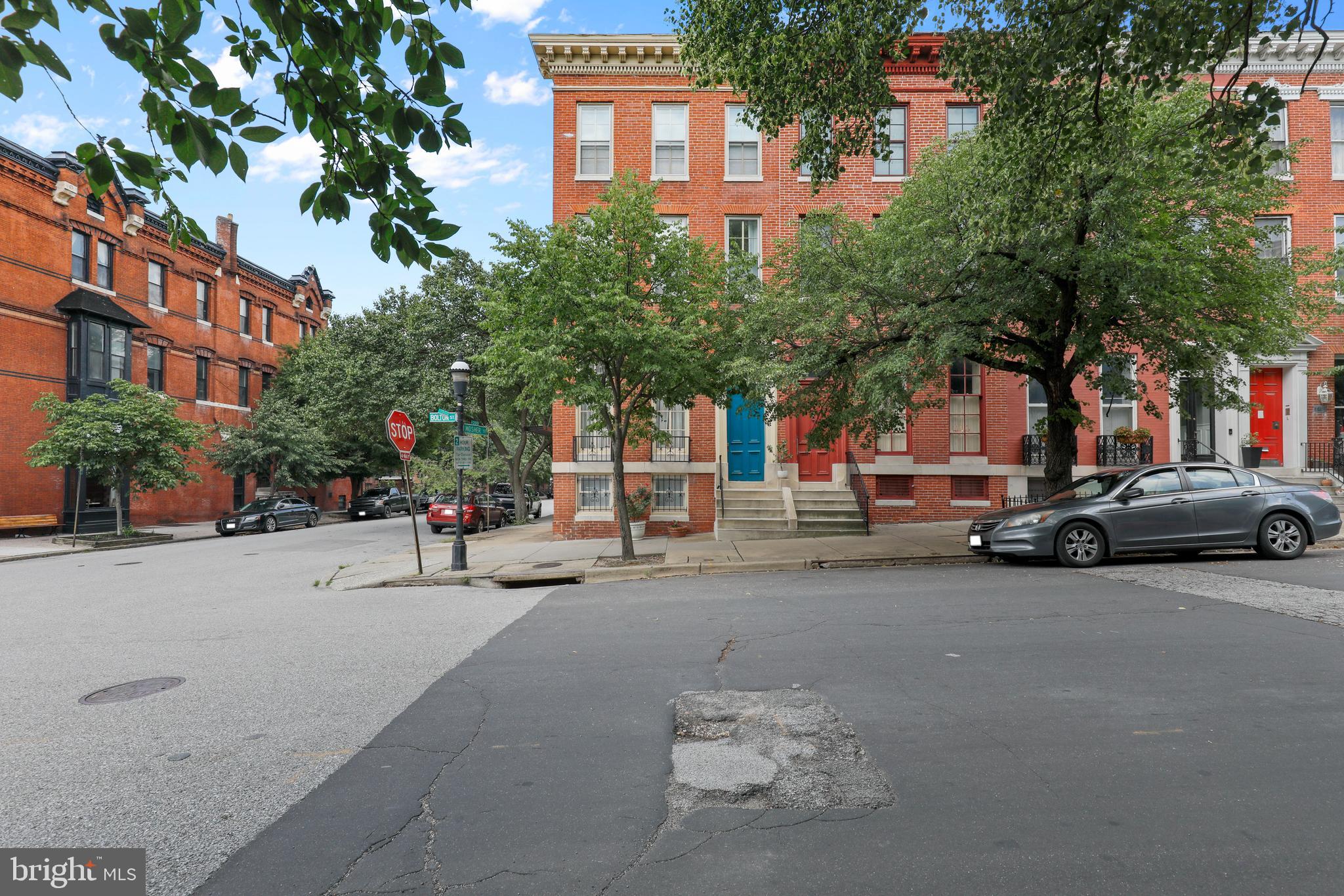 1435 Bolton Street, Unit 2 Baltimore, MD 21217 - Photo 3 of 45 Beautiful tree lined street