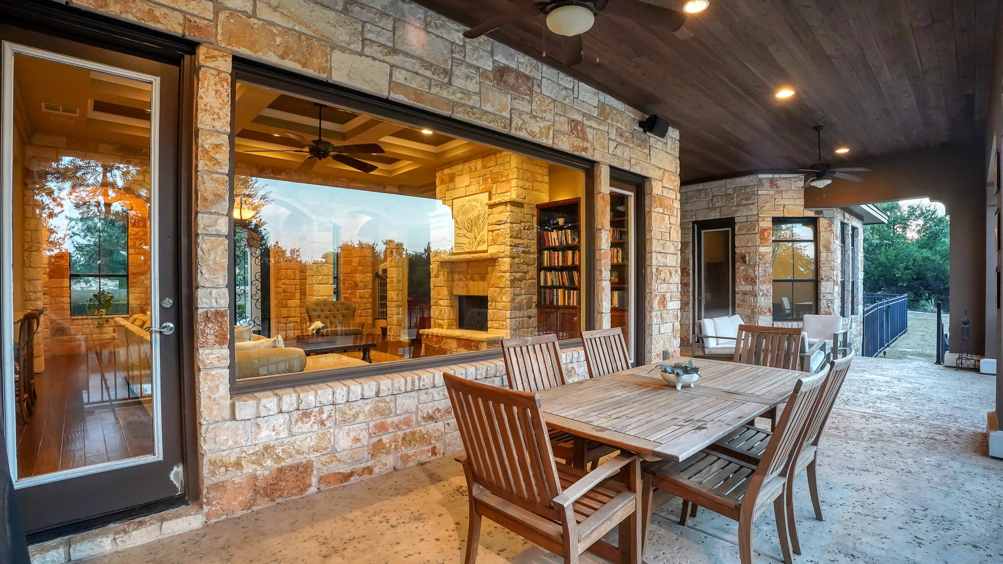 409 Escalera Parkway Georgetown, TX 78628 - Photo 32 of 40 a view of an outdoor dining space with furniture