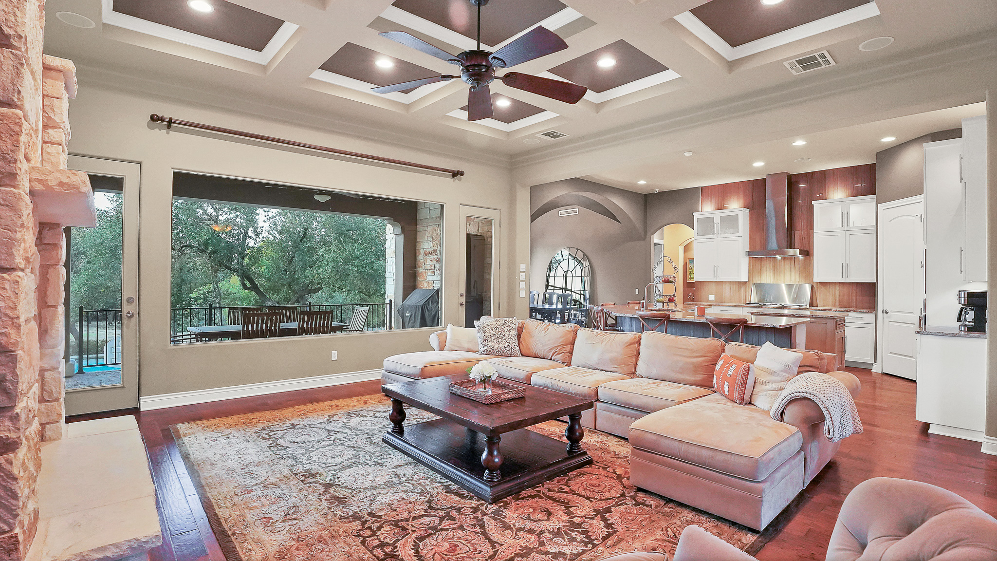 409 Escalera Parkway Georgetown, TX 78628 - Photo 4 of 40 a living room with furniture and a large window