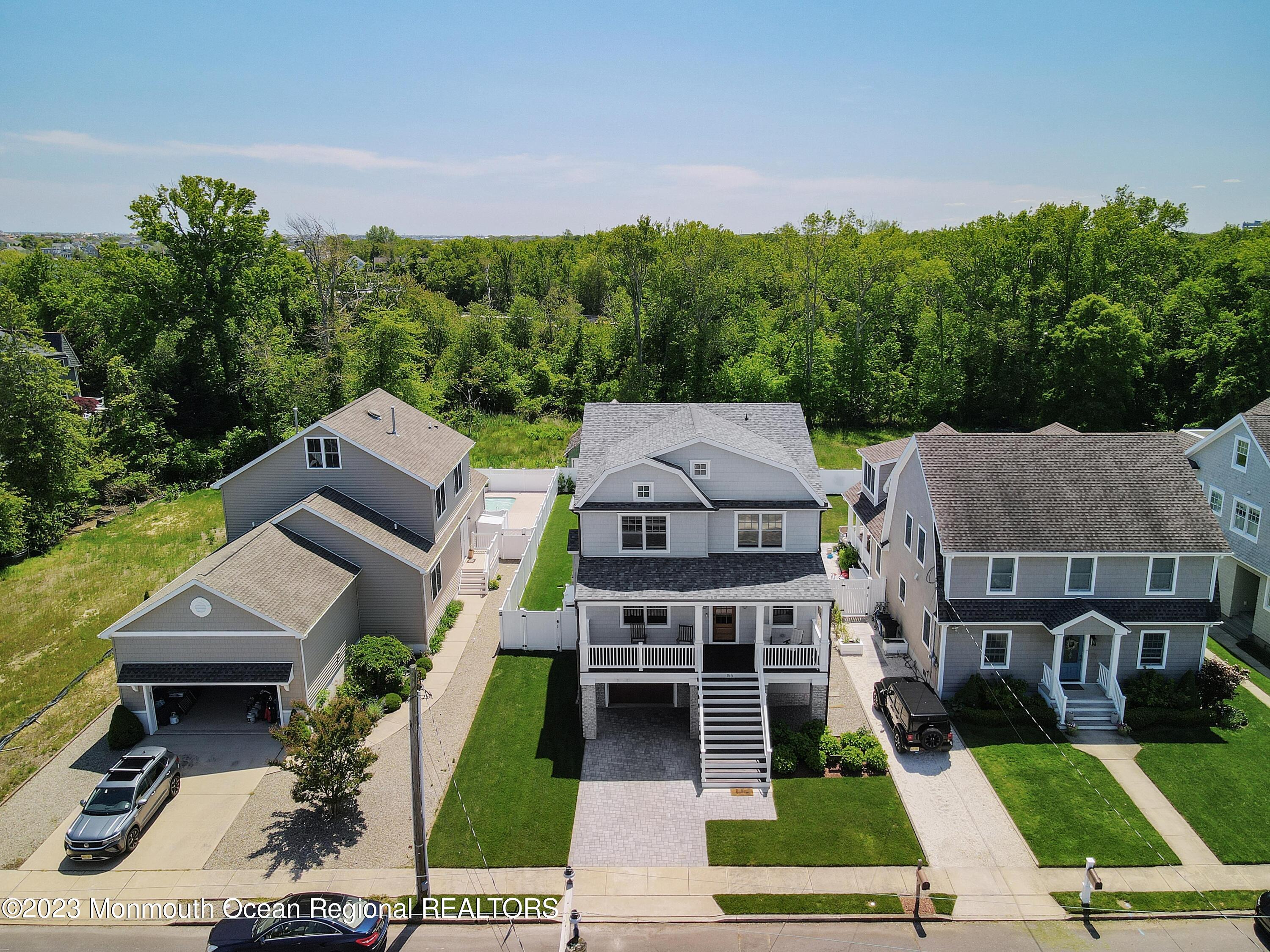 155 Osborn Avenue Bay Head, NJ 08742 - Photo 44 of 55 an aerial view of multiple houses with a yard