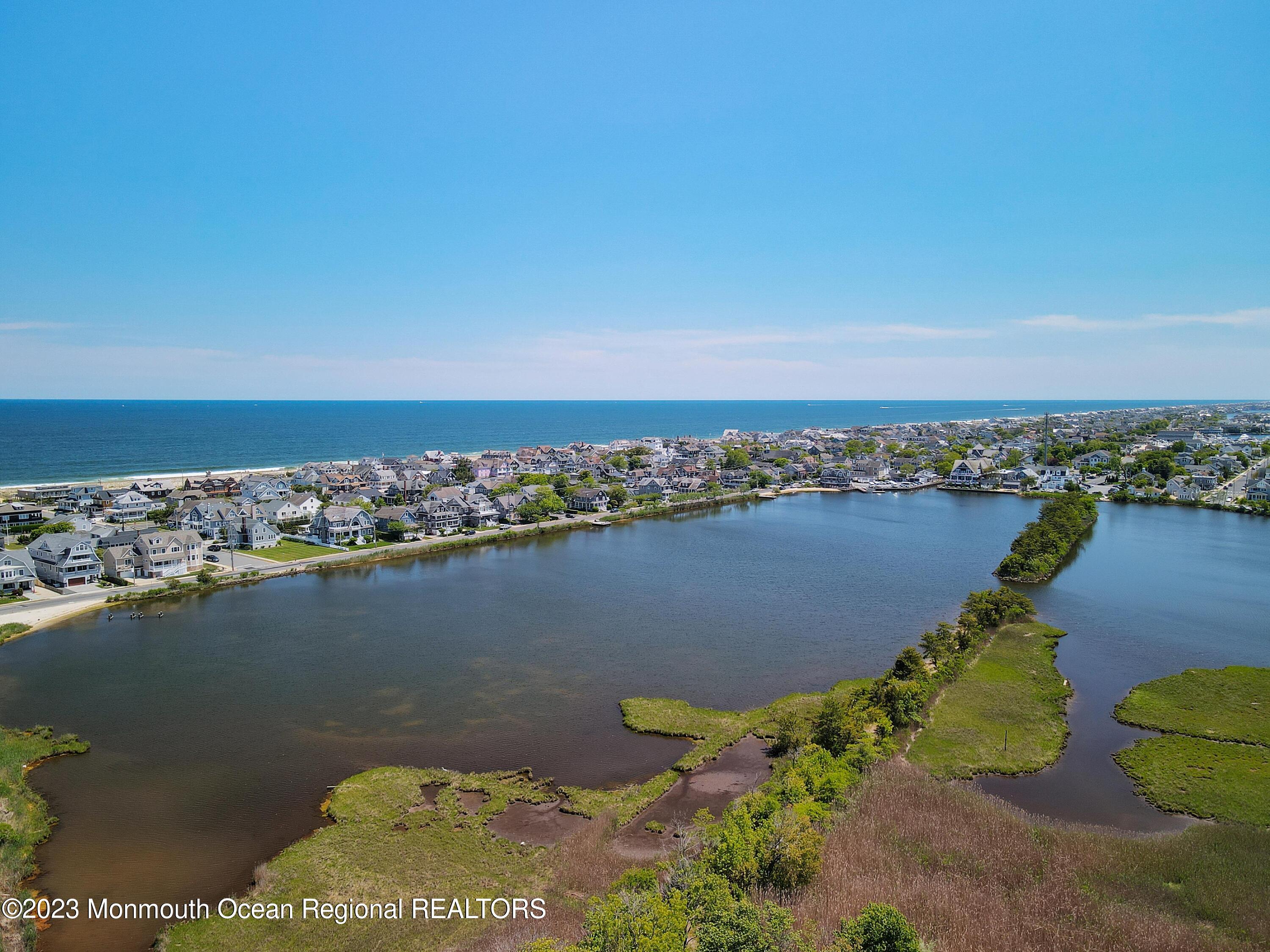 155 Osborn Avenue Bay Head, NJ 08742 - Photo 55 of 55 an aerial view of a houses with ocean view