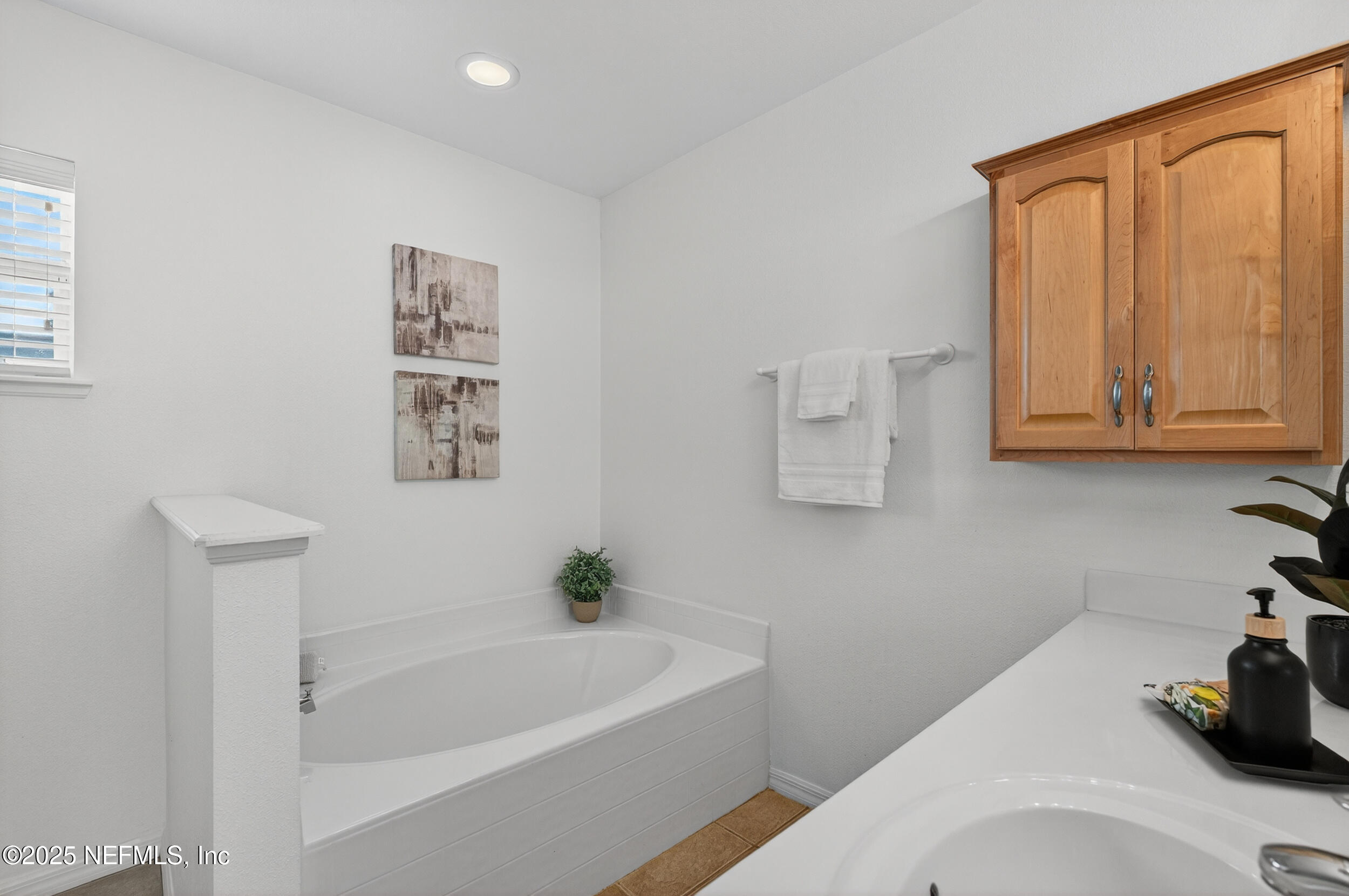 12405 Hickory Forest Road Jacksonville, FL 32226 - Photo 27 of 48 a white bath tub sitting next to a white sink and vanity