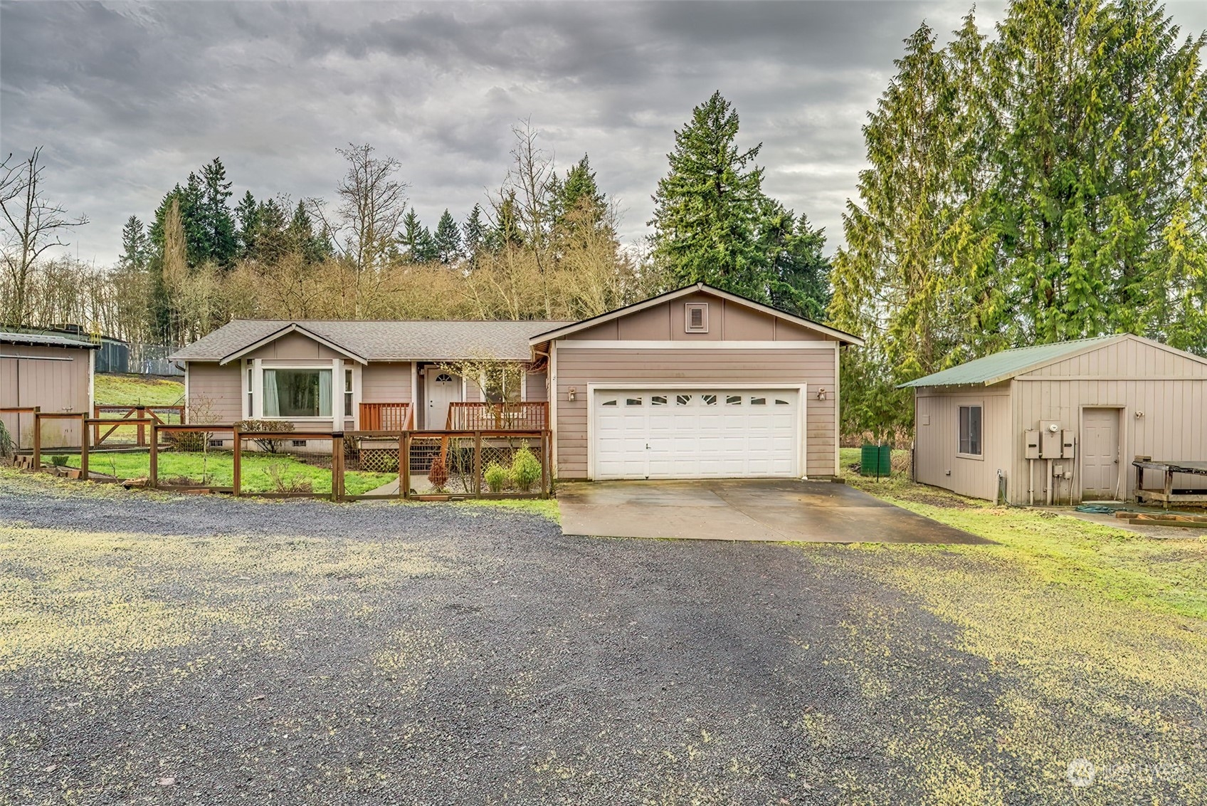 137 Ridgecrest Drive Longview, WA 98632 - Photo 2 of 40 a view of a house with a yard and large trees